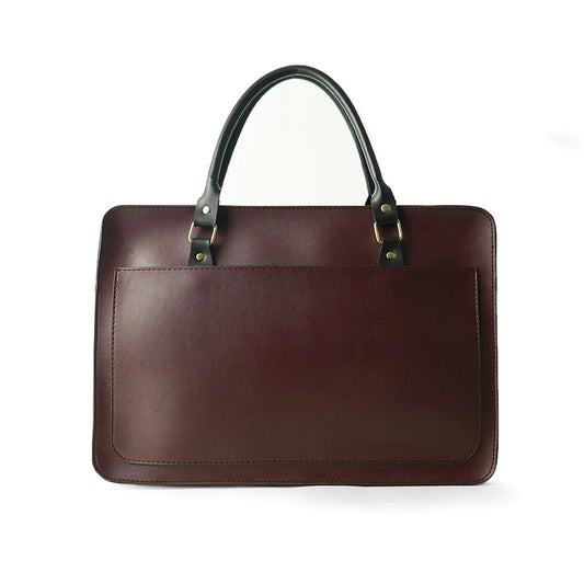 Sleek Maroon Laptop Bag with Multiple Storage Options